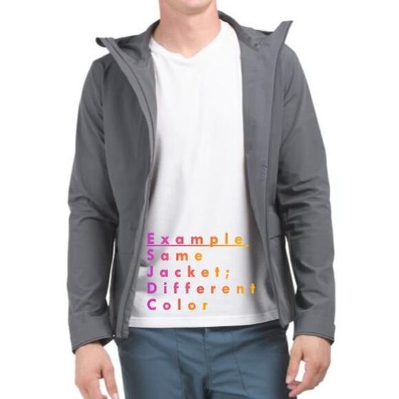 Ten Thousand Men's XXL Light Grey Water Repellant Midweight Hooded Tech Jacket - Picture 15 of 16